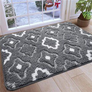 32"x20", Absorbent Non-Slip Entry Rug, Machine Washable Low-Profile Door Rugs
